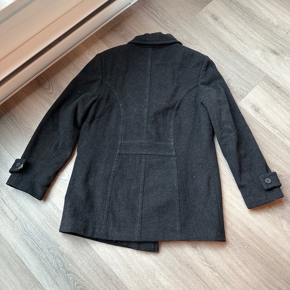 Ego Collection Dark Grey Wool Coat - Picture 3 of 6